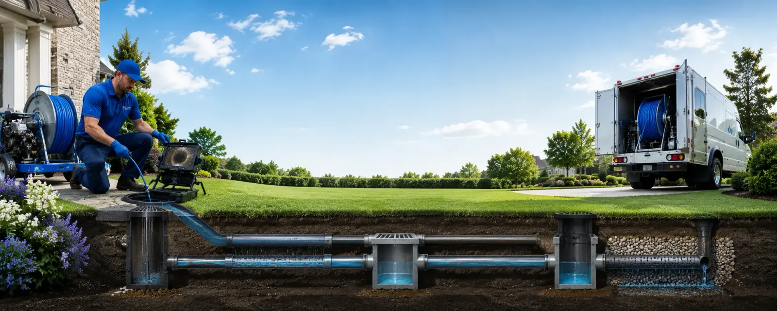 Outdoor drain cleaning information for Rowland, NC